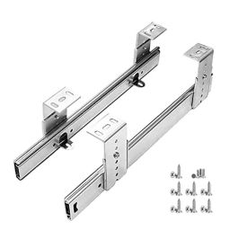Implemental 2 Pcs 500mm Alloy Steel &a; Metal Bracket Sliding Rail Set for Desktop Computer-27