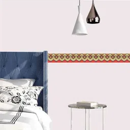 Asian Paints EzyCR8 300x10cm Teal Circular Geometry Self Adhesive Wall Border Sticker Roll, HPCA25429-picture-19