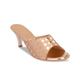 CLOG LONDON Textured Open Toe Kitten Heels image 3