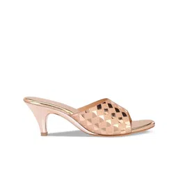 CLOG LONDON Textured Open Toe Kitten Heels image 4
