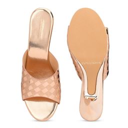 CLOG LONDON Textured Open Toe Kitten Heels image 5