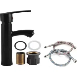 Fastgear 9 inch Single Lever Matt Black Foam Flow Basin Tap-picture-10