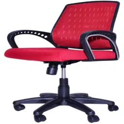 Regent Smart Net &a; Metal Red Mesh Chair image 3