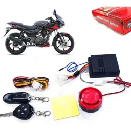 Auto Pearl 12V Black Two-Way Anti Theft Motorcycle Alarm Kit with 2 Pcs Remote for Pulsar 220F-picture-24