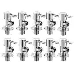 IRIS Terrim Brass Chrome Finish Angle Valve with Wall Flange by Moglix (Pack of 10)-image-50
