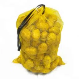 Singhal 18x32 inch Polypropylene Yellow Eco-Friendly Reusable Leno Mesh Bag with Drawstring, LK05 (Pack of 32)-picture-9