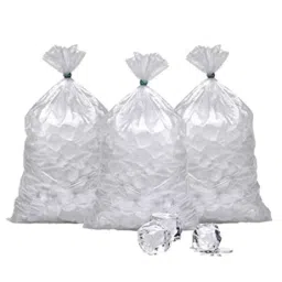 Singhal 10x14 inch LDPE Off White Ice Cube Packaging Bags (Pack of 50)-picture-1
