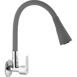 Neelkund Arya Smart Brass Grey Chrome Finish Flexible Sink Faucet with 360 deg Flexible Silicon Hose &a; Dual Flow-image-95