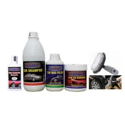 Indopower Ff1049 Car Shampoo, Car 5X Rubbing Polish, Car Wax Polish, Scratch Remover , All Tyre Cleaning Brush Kit, AHh1053-picture-19