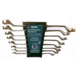 Akar 6 x 78 x 910 x 1112 x 1314 x 1516 x 1718 x 1920 x 22mm Ring Spanner Set-picture-26