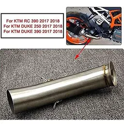 AOW Middle Bend Pipe (Stainless Steel) for KTM RC 390/ KTM Duke 125/ KTM Duke 250/ KTM Duke 390 (2017-2018 Models) T-21-8