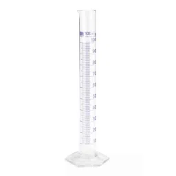 Tarsons 2000ml Borosilicate Glass Blue Raised Graduation Measuring Cylinder , 345018-14