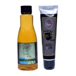 Indopower DD242 200ml Daily Shine &a; Protect Hair Oil  with 100g Charcoal Peel Off Mask Combo Pack-image-64