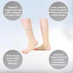 STERGIC IRIS Ankle Support Brace for Injury Recovery &a; Long Lasting Pain Relief, Size: L image 5