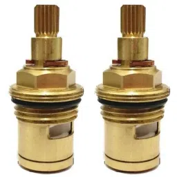 Drizzle Quarturn 2 Pcs Brass Yellow Ceramic Disk Fitting Cartridge Set for Taps, AQDISK2-picture-17