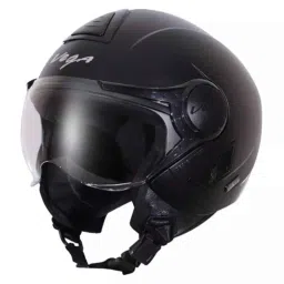 Vega Verve DX ABS Dull Black Open Face Helmet, Size: Small-picture-18