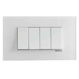 Havells Fabio Art White 6 Module Common Inner Plate, AHXPLIWV06-picture-11