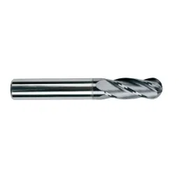 Totem F165 8mm 4 Flute TiAlN Coated Stub Length Ball Nose Solid Carbide End Mill, FBK0500599, Overall Length: 51 mm-8