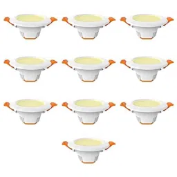 Fybros F-Eco 6W Polycarbonate Yellow Round LED Ceiling Light, FLS5854J (Pack of 10)-image-4