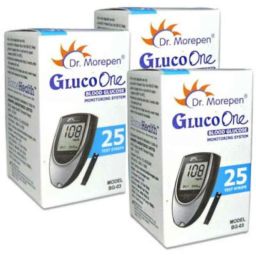 Dr. Morepen Gluco One Bg-03 75 Pcs Glucometer Strips Box-23