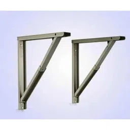 Implemental 24 inch Steel Powder Coated Collapsible Folding Shelf Table Bracket (Pack of 2)-0