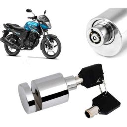 Auto Pearl Stainless Steel Silver Heavy Duty Anti Theft Motorcycle Disc Brake Lock, Lock_537-picture-7