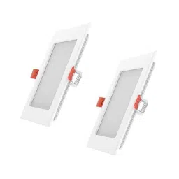 Fybros Faro 3W Polycarbonate Warm White Square LED Panel Light, FLS5077B (Pack of 2)-16