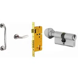 Dorset Skat Stainless Steel Door Handle Lock Set for Right Hand Side, MD SKA 01 SS (R)-image-76