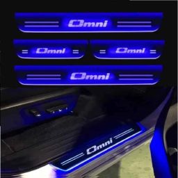 SureStrive 4 Pcs Acrylic Car Side Footstep Set with Blue LED Door Sill Scuff Plate for Maruti Suzuki Omni All Model Set of-2-image-57