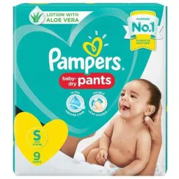 Pampers 9 Pcs Small Baby Pant Style Diaper (Pack of 16)-picture-2