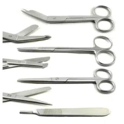 Forgesy 4 Pcs Stainless Steel Surgical Operating Instruments Kit, GSS103-15