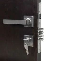 Handle Waala Rose LB301-R-BSK Stainless Steel Silver Both Side Key Mortise Door Lock Set-picture-25