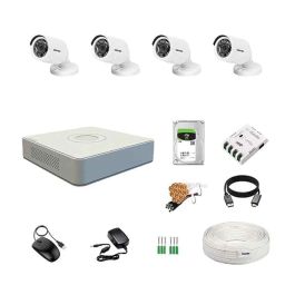 Hikvision 2MP 1TB HDD 4 Channel DVR Day &a; Night CCTV Camera Kit with 4 Pcs Bullet Camera-16