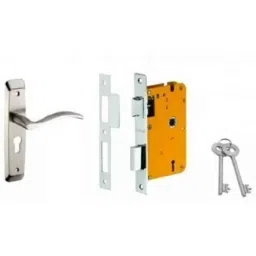 Dorset HL Series Serena 8 inch Stainless Steel Door Handle Lock Set with KY Mortise Lever Lock (Pack of 3)-picture-40