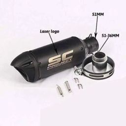 RA Accessories Black SC Project Mini2 Silencer Exhaust for Ducati Hypermotard 1100 EVO-picture-4