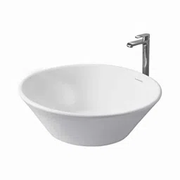 Uken Washbasin Basin For Bathroom Ceramic Wall Hung Table Top Premium Ceramic Wash Basin For Bathroom (Trinity)-image-82