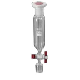 Glassco 250ml Boro 3.3 Glass Pressure Equalizing Cylindrical Funnel, 169.202.04A-20
