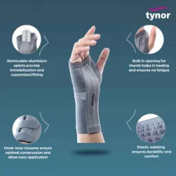 Tynor Elastic Right Wrist Splint, Size: M image 3