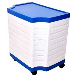 Inaithiram 100kg FRP Inverter Battery Trolley for Single Tubular Battery with PP Wheels &a; Brakes, IBTS100PPBE-46