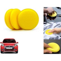 Auto Pearl Polyurethane Beige Washing &a; Waxing Polish Foam Sponge for Pulse (Pack of 3)-picture-10