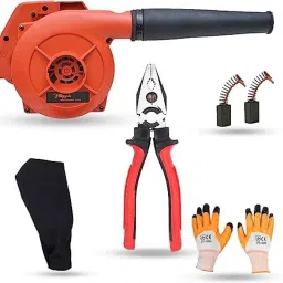 Hillgrove 800W Plastic Red Electric Air Blower with Carbon Brushes, Gloves &a; 8 inch Plier, HGCM1127-image-36