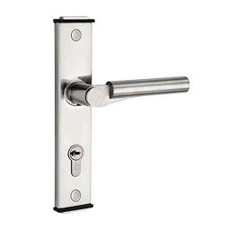 Bonus Compact 555 60mm Brass Brush Steel Bathroom Mortice Lock Set-image-57