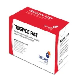 Truglyde Fast 12 Foils 2-0 USP 140cm 1/2 Circle Reverse Cutting &a; 1/2 Circle round Body Fast Absorbing Braided &a; Coated Polyglycolic Acid Suture Box, SN 2777FAST/N-image-26
