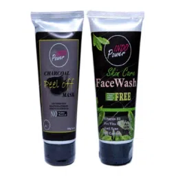 Indopower DD220 100g Charcoal Peel Off Mask with 100g Skin Care Face Wash Combo Pack-9
