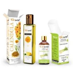 GoWoo 2 Pcs 10ml Natural Undiluted Lemongrass Aroma Oil &a; 100ml Calendula Carrier Oil Set, GWOC764-P28+P171-picture-40