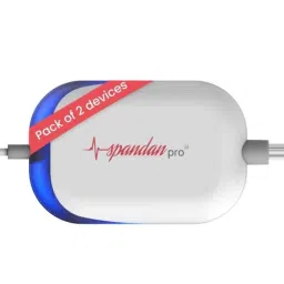 Sunfox Spandan Pro Plastic &a; ABS White 12 Leads Portable ECG Monitor for Doctors (Pack of 2)-1