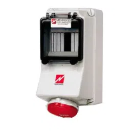 Mennekes 16A 5P 400V Wall Mounted Fused Receptacle, 5495-picture-22