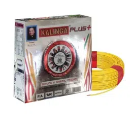 Kalinga Plus 4 Sqmm Single Core Yellow FR PVC Insulated Housing Wire, Length: 90 m-image-17