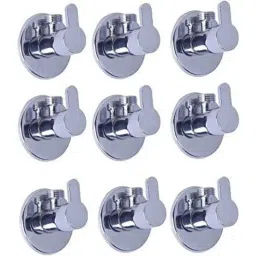 Spazio Stainless Steel Chrome Finish Fusion Angle Valve with Wall Flange (Pack of 9)-picture-7