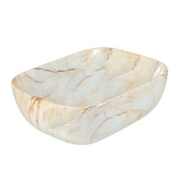 Reyal 13x18x5 inch Ceramic Ivory Stone Glossy Finish Wash Basin for Bathroom, RE-WB-TT-M1022-image-6